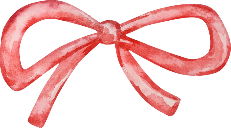 Watercolor Christmas Nutcracker, red bow
