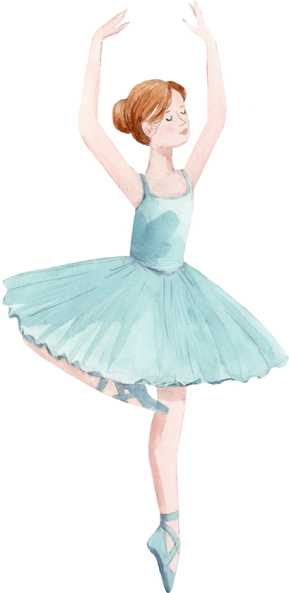 ballerina nutcracker watercolor illustration