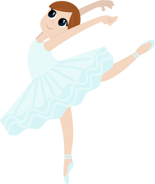 Girl ballerina in a tutu dances.